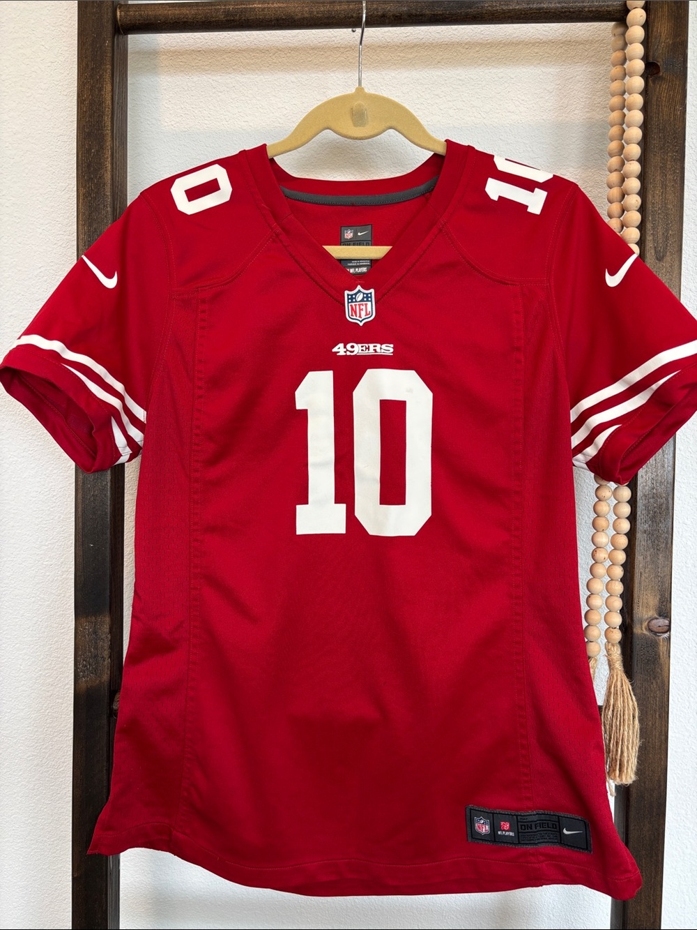 🏈Nike Red San Francisco 49ers #10 Football Jersey